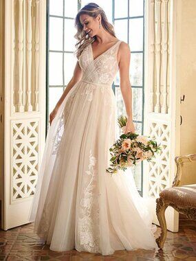 Stella York 7126 Wedding Gown Size 22 NEW A-line